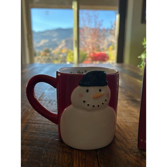 Magenta Home Snowman Canister Mug Salt & Pepper Shaker Set - Picture 5 of 15